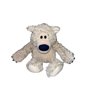 Nat &‎ Jules Demdaco plush Cream Color Curly 13" Teddy Bear 2015 Gift Toys Kids